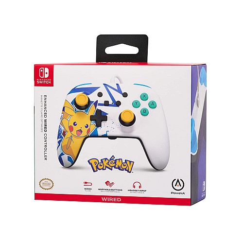 Powera Enh Wired Controller Pikachu High Voltage