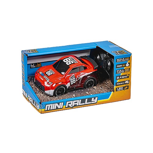 Tec-toy Mini Rally R/c 1:24 2,4ghz W/light, Red (471275)