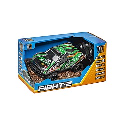 Tec-toy Fight-2 R/c 1:24 2,4ghz W/light, Green (471276)
