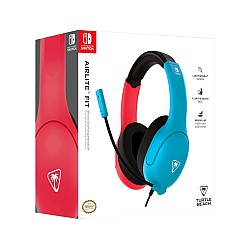 Turtle Beach Airlite Fit Wired Gaming Headset (neon Blue & Red)