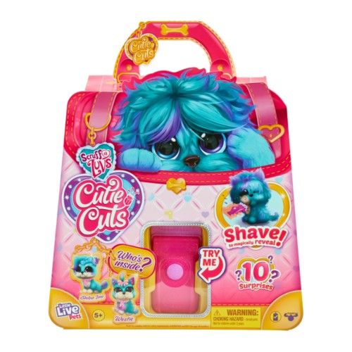 Scruff-a-luvs Cutie Cuts Blue Surprise Pet Salon Playset