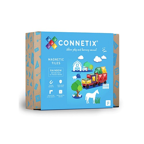 Connetix Rainbow Motion Pack 24 Pieces (ct-r-00024-mo)
