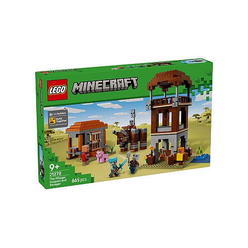 Lego Minecraft The Pillager Outpost And Ravager (21278)