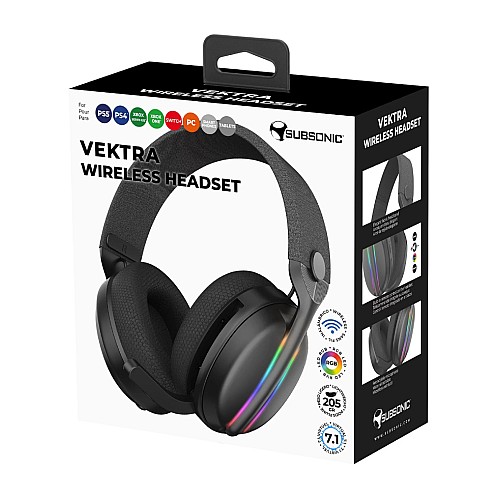Subsonic Wireless Headset All Platforms + Led + 7.1
