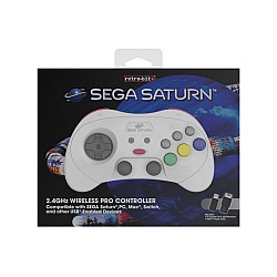 Retro-bit Sega Saturn Pro Controller White