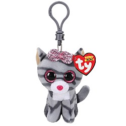 As Kiki Cat Grey Plush Clip 8,5cm (1607-35243)