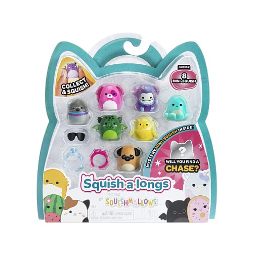 Squishalongs 2.5 Cm 8 Pack S2 Style 1