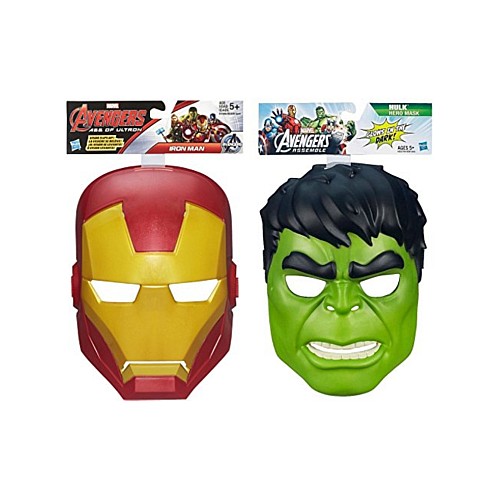 Marvel Avengers Hero Mask Iron Man/hulk Multipack (g0436)