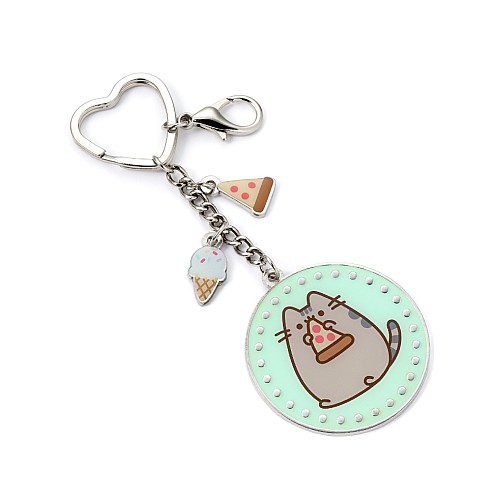 Carat Shop Pusheen The Cat Pizza Keyring With Mini Charms (ptck0106)