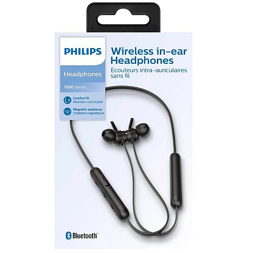 Philips Audio Tae1205bk Wireless Neckband Headset Black