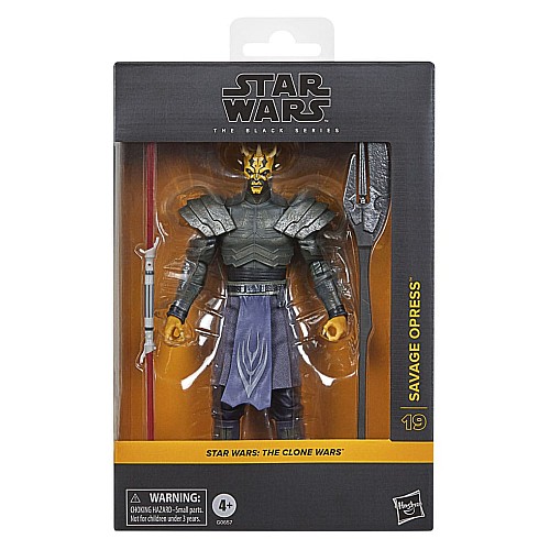 Star Wars The Clone Wars Black Series Savage Opress Deluxe Drases 15cm (g0657)