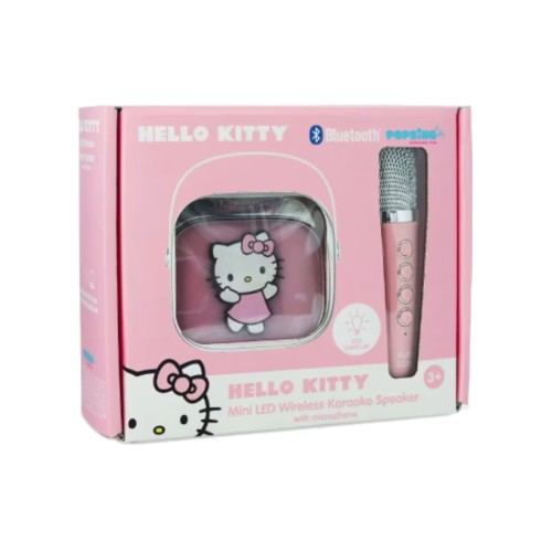 Otl Hello Kitty Popsing Led Light Up Wireless Karaoke Speaker With Microphone