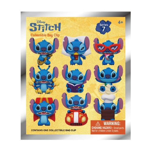 Monogram Stitch blind Bag/random) 3d Foam Bag Clips
