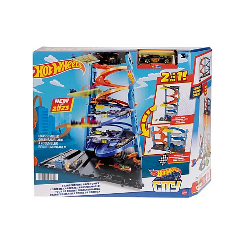 Hot Wheels City Transforming Race Tower Playset (hkx43)