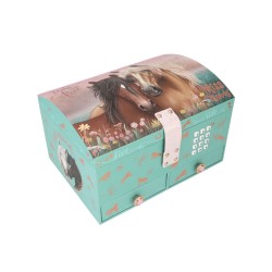 Miss Melody Big Jewellery Box With Code And Sound Soft Green