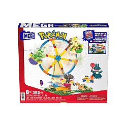 Mega Pokemon Construction Set Ferris Wheel With Figures 393 Pieces (hxf80)