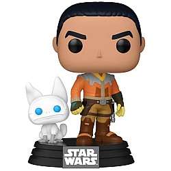 Funko Pop & Buddy Disney Star Wars Rebels Ezra Bridger With Loth Cat (special Edition) #756 Bobble-head