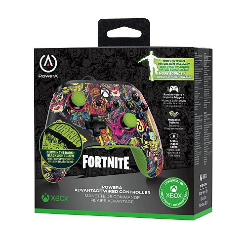 Powera Advantage Wired Controller Fortnite Glow