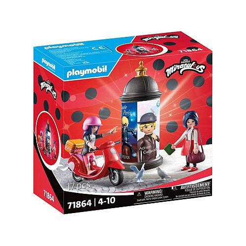 Playmobil Miraculous Paris Scooter Ride (71864)