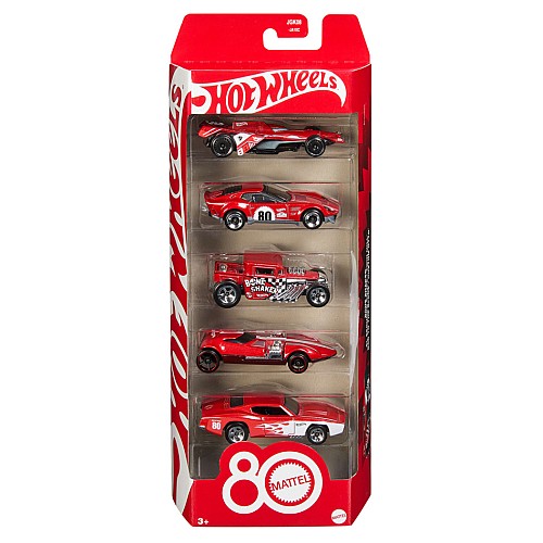 Hot Wheels Basics Mattel 80th 5 Pack (jgk08)