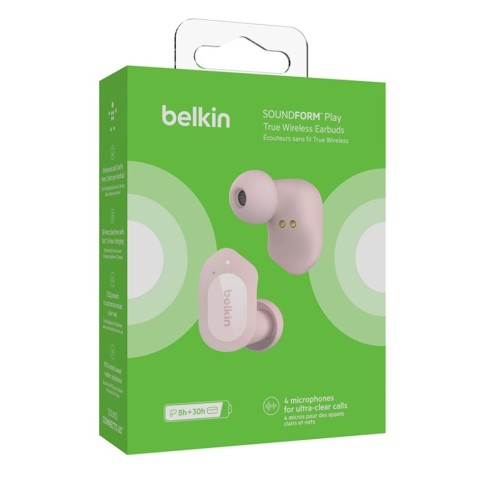 Belkin Soundform Play True Wireless Earbuds Pink