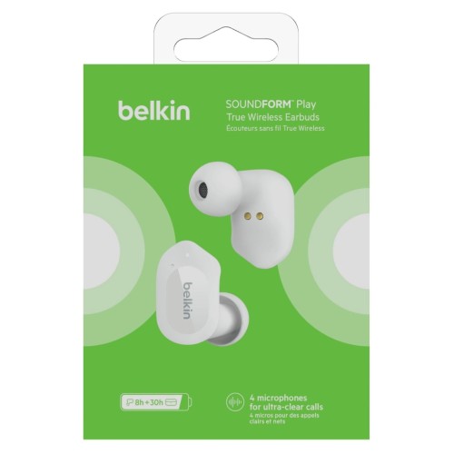 Belkin Soundform Play True Wireless Earbuds White