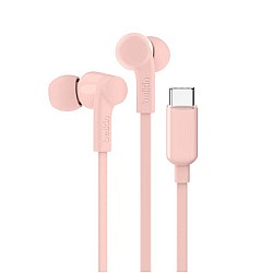 Belkin Usb-c Earbuds W/adjustable Volume Limiter Pink