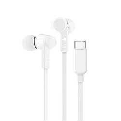 Belkin Usb-c Earbuds With Adjustable Volume Limiter White