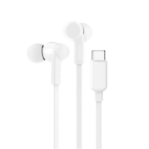 Belkin Usb-c Earbuds With Adjustable Volume Limiter White