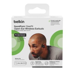 Belkin Soundform Clearfit Open-ear Wireless Earbuds Black
