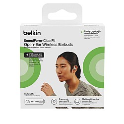 Belkin Soundform Clearfit Open-ear Wireless Earbuds Sand