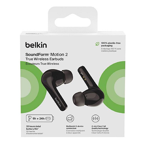 Belkin Soundform Motion True Wireless Earbuds Black