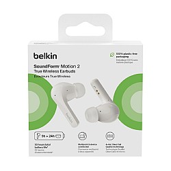 Belkin Soundform Motion True Wireless Earbuds White