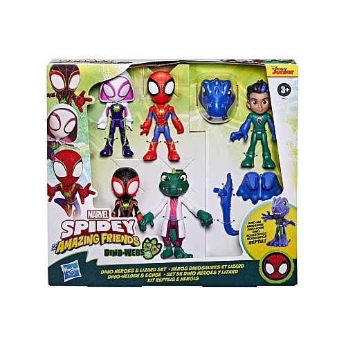 Spidey And His Amazing Friends Dino Heroes And Lizard Set (f9483)