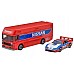 Hot Wheels Team Transport Truck & Race Car, Gift For Racing Collectors (flf56) Hot Wheels Team Transport Truck & Race Car, Gift For Racing Collectors (flf56)