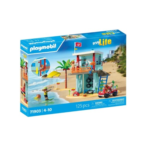 Playmobil My Life Lifeguard Tower With Beach Buggy (71903)