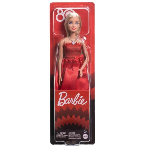 Barbie Fashionista 80th Anniversary Ruby Red Doll (jgd25)