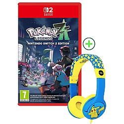 Pokemon Legends Z A + Pokemon Pikachu Children's Headphones