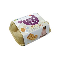 Tender Leaf Wooden Eggs In Tray (tl8285)