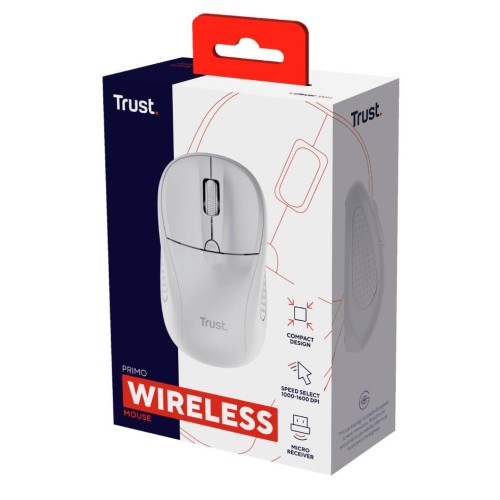 Trust Primo Wireless Mouse Matt White