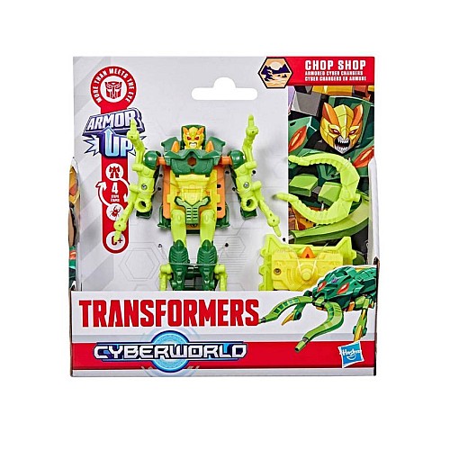 Transformers Evergreen Cyberworld Armored Cyber Changers Armor Chop Shop (g1053)