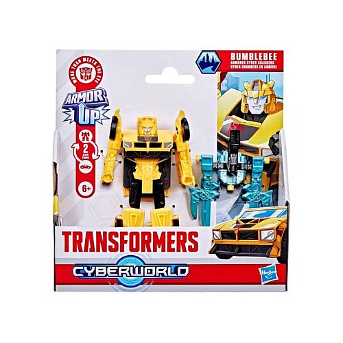 Transformers Evergreen Cyberworld Armored Cyber Changers Armor Bumblebee (g1045)