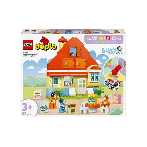 Lego Duplo Bluey Bluey's Family House With Memory Game (10459)