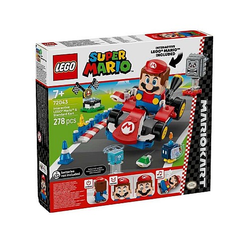 Lego Super Mario Mario Karttm: Interactive Lego(r) Mariotm & Standard Kart (72043)