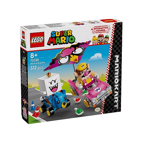 Lego Super Mario Mario Karttm Wario & King Boo (72038)
