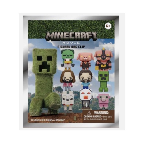 Monogram Minecraft Movie Blind Bag Random 3d Foam Bag Clips