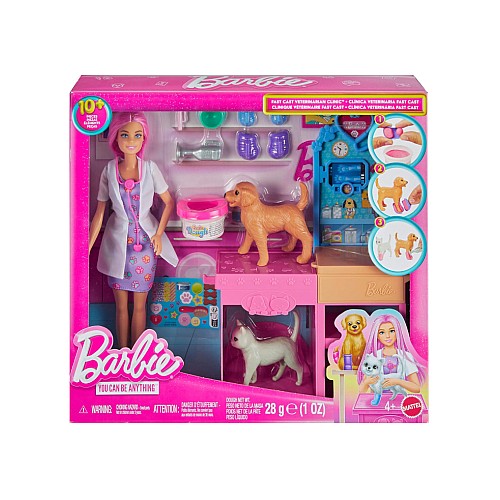 Barbie Fast Cast Pet Vet Clinic (jfx93)