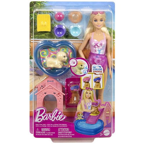Barbie Puppy Pool Party Aloha Blonde (jbf35)