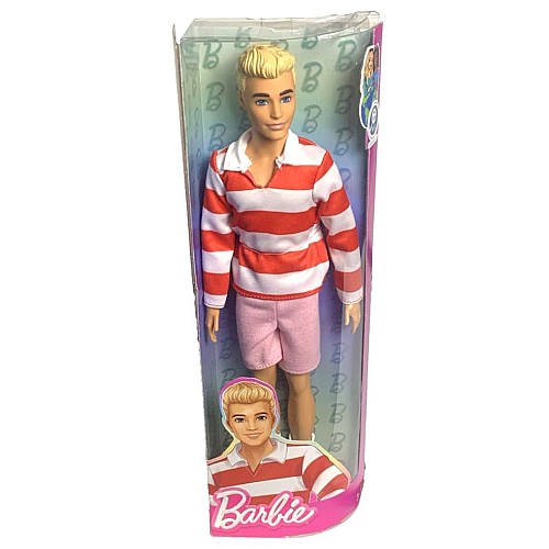Barbie Fashionista Ken Doll Red & White Stripes (hyv01)