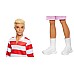 Barbie Fashionista Ken Doll Red & White Stripes (hyv01)